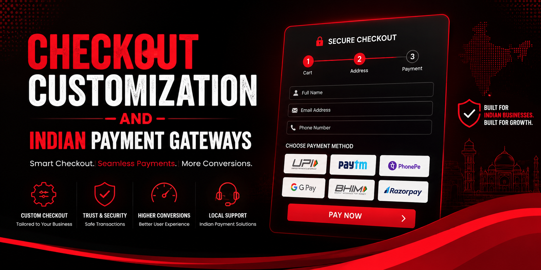Checkout Customization and Indian Payment Gateways