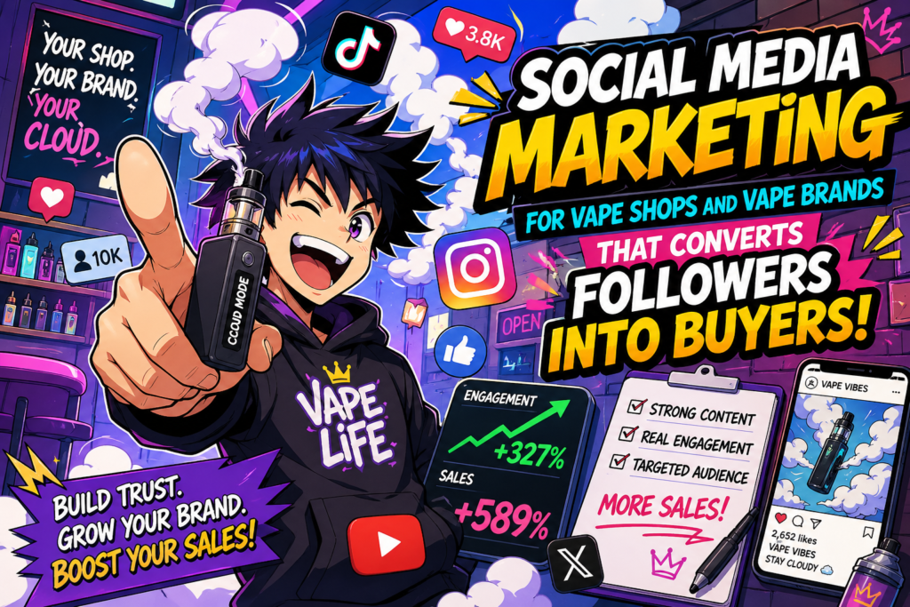 Social Media Marketing for Vape Shops and Vape Brands That Converts Followers Into Buyers