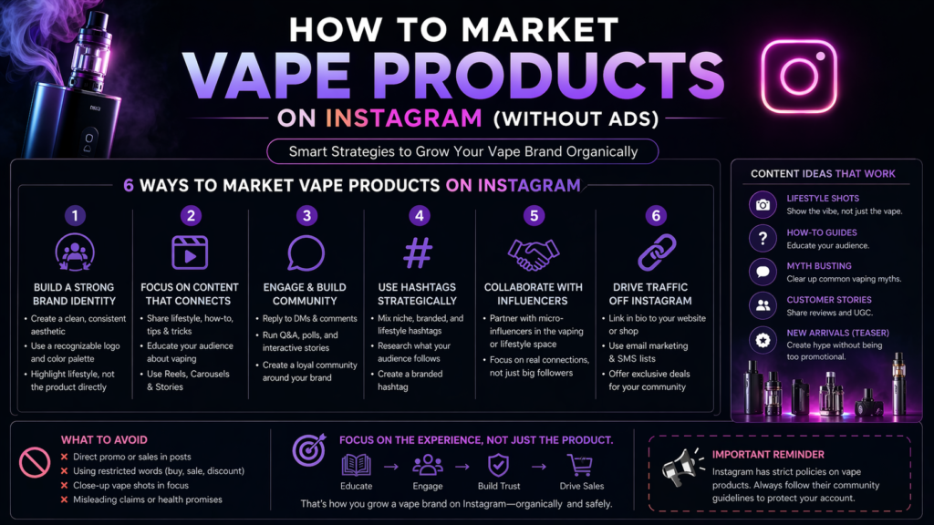 How to Market Vape Products That Instagram Doesn't Allow in Ads